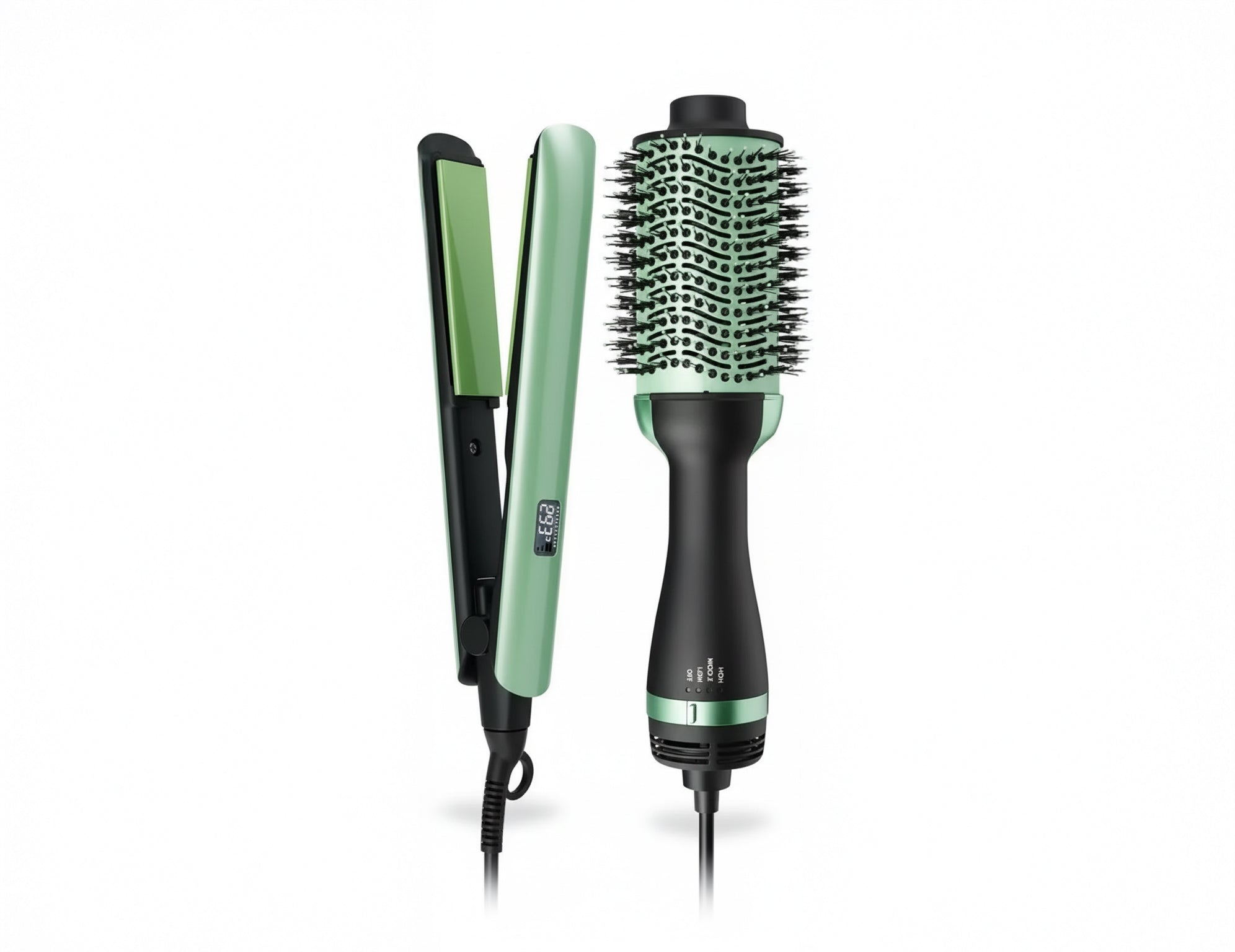 Combo Remington plancha + cepillo Aguacate