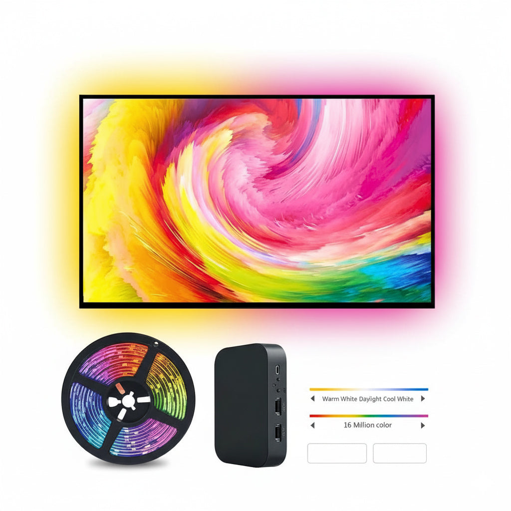 Luz Led Rítmica para smart tv