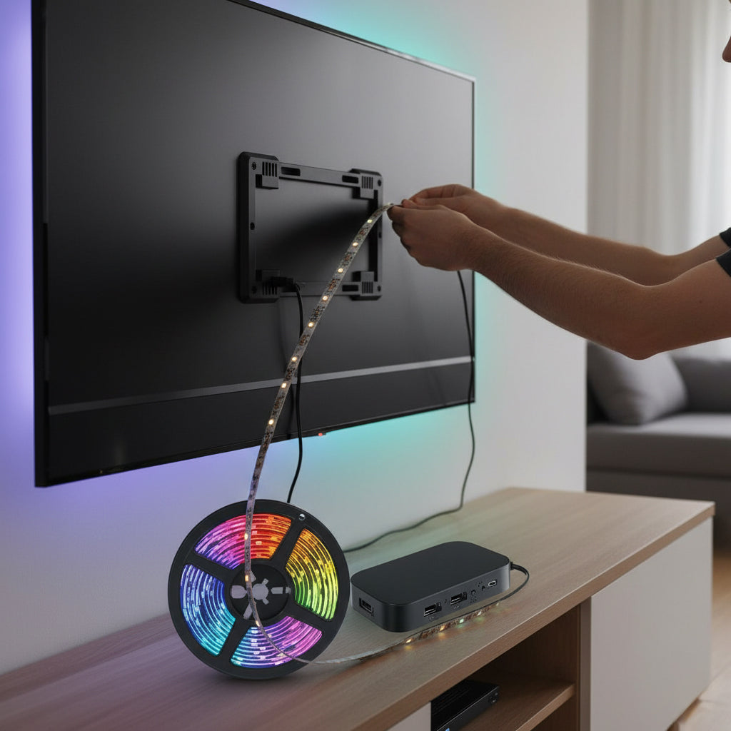 Luz Led Rítmica para smart tv