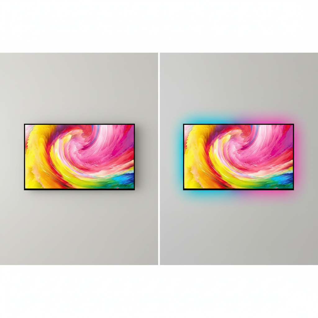 Luz Led Rítmica para smart tv