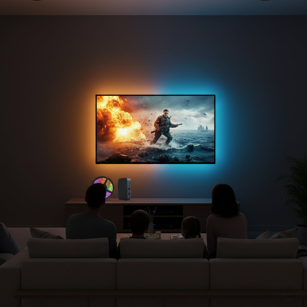 Luz Led Rítmica para smart tv